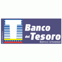 banco del tesoro logo vector logo
