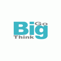 Think big go big logo vector logo