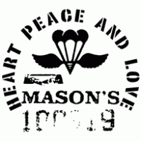 Mason’s heart logo vector logo