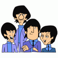 The Beatles cartoon logo vector logo