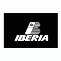 Iberia Airlines Negative Vertical logo vector logo