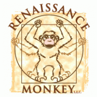renaissance monkey logo vector logo