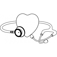 Stethoscope with Heart logo vector logo