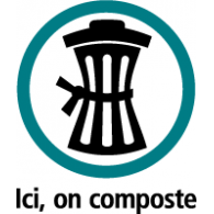 Ici on composte logo vector logo