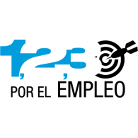 1,2,3, Por el Empleo logo vector logo