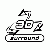 3D Surround logo vector logo