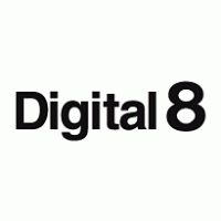 Digital 8 logo vector logo