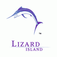 Lizard Island logo vector logo