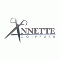 Annette coiffure logo vector logo