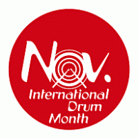 International Drum Month logo vector logo