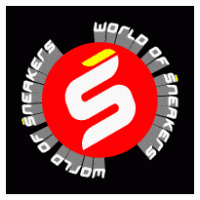 World of sneakers logo vector logo