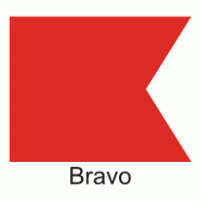 Bravo Flag logo vector logo