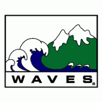 Waves logo vector logo