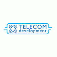 Telecom development logo vector logo