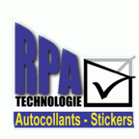 RPA Technologie Stickers logo vector logo