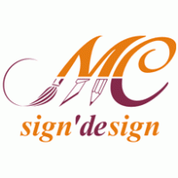 mc sign design logo vector logo
