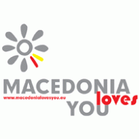 Macedonia Loves You logo vector logo