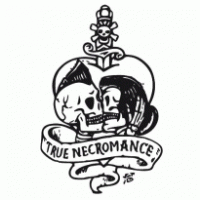SKULL NECROROMANCE logo vector logo