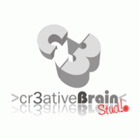 Cr3ativeBrain Studio logo vector logo