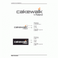 Cakewalk Color Designation logo vector logo