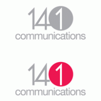 141 communications logo vector logo