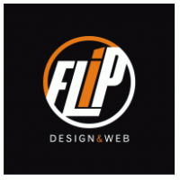 Flip Design & Web logo vector logo