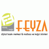 Feyza dijital baskı merkezi logo vector logo