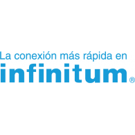 infinitum – la conexion mas rapida logo vector logo