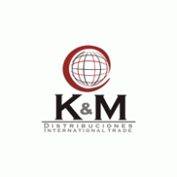 k & m distribiciones logo vector logo