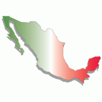 Mapa de Mexico logo vector logo