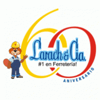 Larach & Cia. 60 años logo vector logo