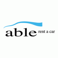 Able Car Rent a Car logo vector logo