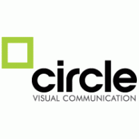 Circle visual communication logo vector logo