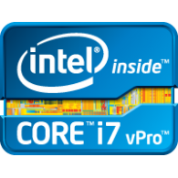 Intel core i7 vPro logo vector logo