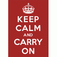 Keep Calm and Carry On logo vector logo