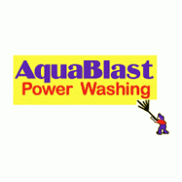 Aquablast Power Washing logo vector logo