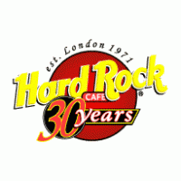 HardRock 30 years logo vector logo