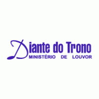Diante do Trono Ministerio de Louvor logo vector logo