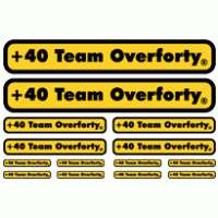 Team Overforty logo vector logo