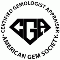 Certified Gemologist Appraiser logo vector logo