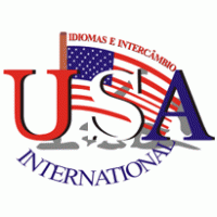 USA International Escola de Idiomas logo vector logo