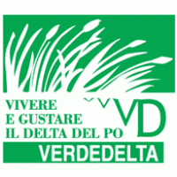 Verde Delta_vivere e gustare il Delta del Po logo vector logo