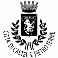 Castel San Pietro Terme Black White logo vector logo