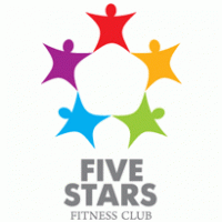 Five Stars Fitness Club logo vector logo