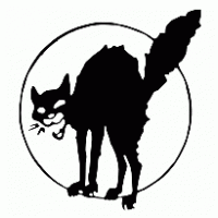 Anarchist / Anarchosyndikalist Black Cat logo vector logo