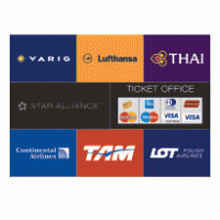 Star Alliance Ticket Office Sign logo vector logo