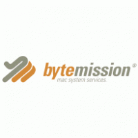 bytemission – mac system service logo vector logo