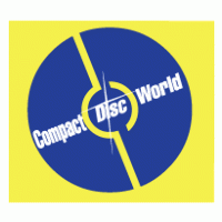 Compact Disc World logo vector logo