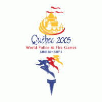 2005 World Police and Fire Games logo vector logo