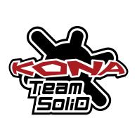 Kona Team SoliD red logo vector logo